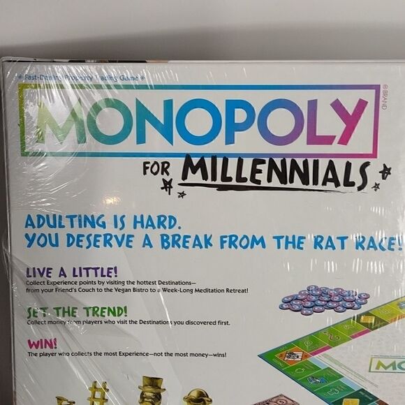 NIB Monopoly For Millennials Board Game - Picture 4 of 6
